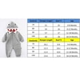 thumbnail image 2 of Aunavey Newborn Infant Baby Boy Girl 3D Shark Long Sleeve Hooded Jumpsuit Romper Zipper Outfit, 2 of 8