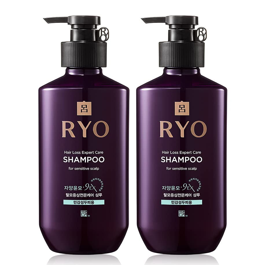 Ryo Anti Hair Loss Expert Care Shampoo For Sensitive Scalp,   /  400ml (2-PACK) 