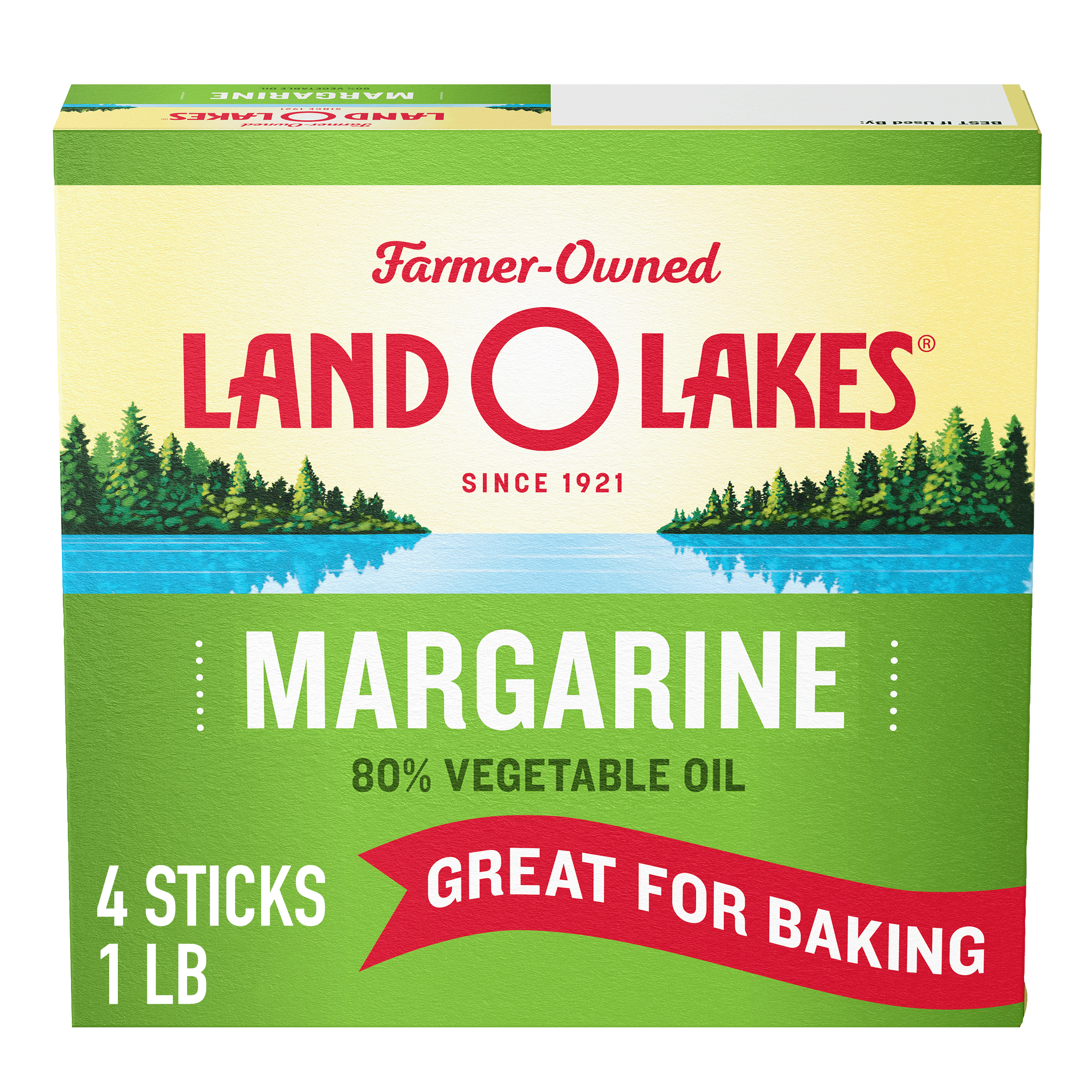 Land O Lakes Margarine, 4 Margarine Sticks, 1 lb Pack