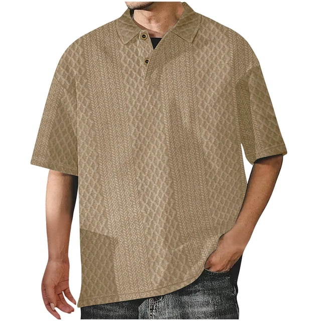 Birdeem Chemises pour Hommes Chemise à Manches Courtes Boutonnée Sport Couleur Unie Col Rabattu