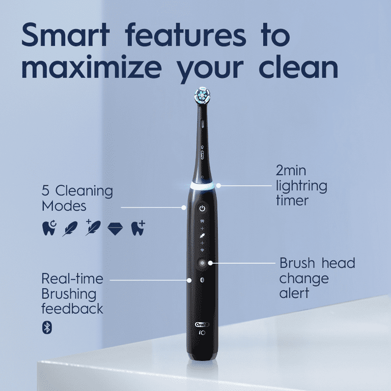 Oral-B iO Series 5 Electric Toothbrush, AI Coaching, Compact Oral-B iO Series 5 Electric Toothbrush, AI Coaching, Compact