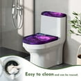 thumbnail image 5 of Yuyamidu Purple Rose Toilet Dust Cover Set of 2 Butterfly Toilet Tank Lid Cover with Elastic Edges Fits Most Round Elongated and Oblong Lids Soft Toilet Seat and Tank Lid Covers, 5 of 7