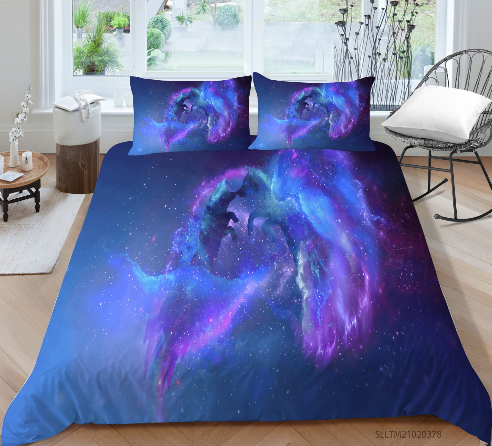 3D Space Themed Luxury Bedding Set With Soft Duvet Cover