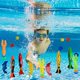 thumbnail image 4 of Juego de juguetes de buceo para niños | Anillos de natación coloridos que flotan y se hunden | Entrenamiento de natación, búsqueda del tesoro en la piscina, práctica de snorkel, juegos de fiesta, 4 of 5