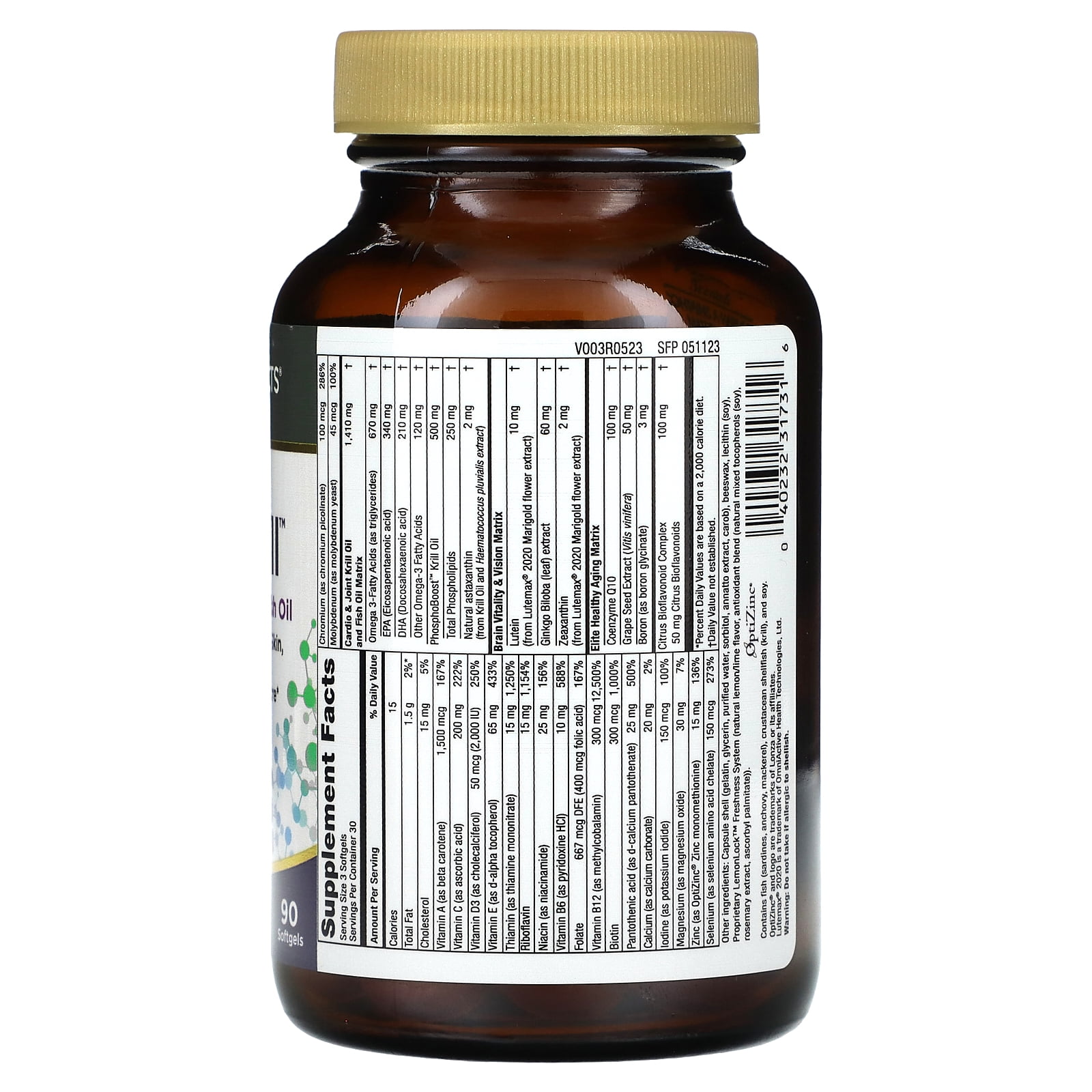Purity Super Pill - Purity Products - Elite Multi + Krill Oil + Fish Oil - Vitamins + Minerals, CoQ10, Lutein - 6 Advanced Formulas in 1 Supports Healthy Brain, Joints, Heart + More - 90 Ct.
