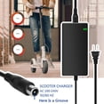 thumbnail image 1 of Battery Charger for ES2/ES4/E22/ES1L Electric Kick Scooter, 42V 1.7A Power Supply Cord, Multiple Security Protection, Black, 1 of 5