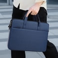 thumbnail image 5 of SATRINO 15 15.6 16 inch Laptop Computer PC Shoulder Bag Carrying Case, Water-Repellent Fabric Briefcase, Lightweight Toploader, Business Casual or School (Blue), 5 of 8