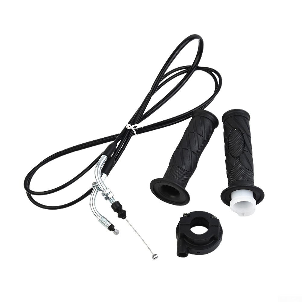2pcs Moped Scooter Motorcycle Throttle Handle Turn Handlebar Grip Cable Throttle For GY6 125-150CC ATV/Bike