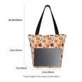 thumbnail image 3 of KLL Tote Bag for Women Hot Fresh Pizza Print Shopping Grocery Reusable Bags for Office School Shopping Travel, 3 of 6