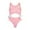 Pink, variant on Womens swimsuits ,Women's Summer Solid Color \ Printed Tankini One-piece Swimwear Purple 8(M)