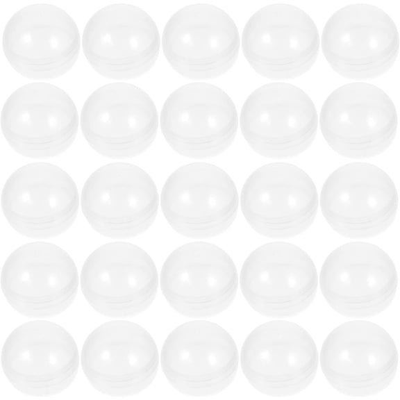 Vending Machine Capsules -Happon 100 Pcs Toy Capsules - Clear 1.1Inches Round Plastic Capsules - Prize Container Vending Capsule - Plastic Party Favor Containers