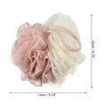 thumbnail image 3 of Unique Bargains Bath Shower Loofah Sponge Body Puffs 4.72"x5.12" 1 Pc Pink, 3 of 6