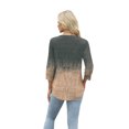 thumbnail image 4 of Ronuti Womens T-shirts 3/4 Sleeve Henley Tops for Women Ladies Premium Printed T-shirt Solid color Tops, 4 of 7