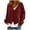 Wine, variant on Admvng Cardigans for Women Trendy Solid Oversized Soft Knit Button up Sweater Cardigan Long Sleeved Open Front Cardigans S-3XL