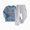 H233-Blue, variant on TOWED22 Toddler Baby Boy Clothes Print Long Sleeve Sweatshirt Pullover Top Jogger Pants Fall Winter Outfits