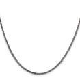 thumbnail image 2 of 925 Sterling Silver Spiga Wheat Chain Necklace Antiqued 2.2 mm Solid Square 18 inch, 2 of 4