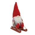 thumbnail image 3 of Melrose Set of Gnome on Sled Christmas Tabletop Plush Figures 13.5", 3 of 3