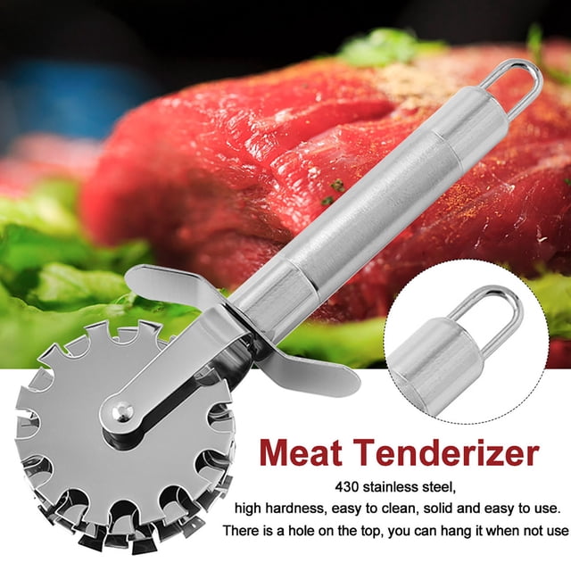 Oleegame 1PC Tomato Slicer And Lemon Slicer Meat Pattern Kitchen Hammer Mallet Steel Tools Stainless Steak Beef Portable