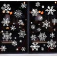 thumbnail image 3 of Calcomanía de cristal de ventana de copo de nieve de Feliz Navidad, efecto de purpurina, pegatina de pared electrostática, decoración de habitación de niños, calcomanías para el hogar, 3 of 4