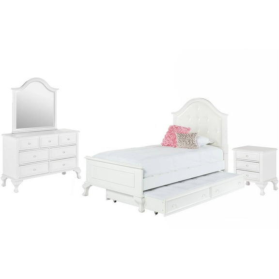 Picket House Furnishings Jenna Twin Panel w/ Trundle 4PC Bedroom Set