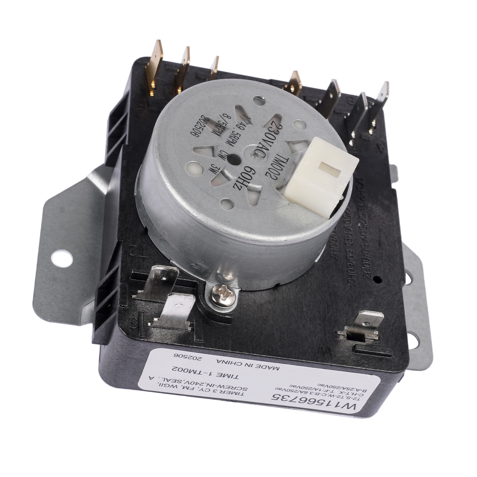 NEWZQ Dryer Timer Control 60Hz Black W11685947 for Whirlpool Maytag MED4500MW0 YMED4500MW0 1Pc