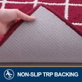 thumbnail image 3 of Buganda Extra Large Indoor Door Mat, 32"x 48", Non Slip Low-Profile Entrance Rug Front Inside Doormats Dirt Trapper Entry Door Rugs for Entryway, Burgundy Diamond, 3 of 6