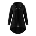 thumbnail image 7 of Luvrsol Zip Up Hoodies Women Drawstring Hood Zip Long Jacket Casual Top with Side Deep Pockets S-2XL, 7 of 7