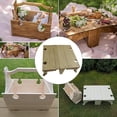 thumbnail image 3 of Mesa de Picnic Portátil DYNWAVEMX Estante Para Copas Plegable Madera, 3 of 8