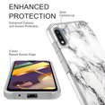 thumbnail image 2 of LG K22 Case, LG K32 Case, LG K22 Plus Case, Rosebono Slim Hybrid Shockproof Hard Cover Graphic Fashion Colorful Skin Cover Armor Case for LG K22/K22+ (White Marble), 2 of 5