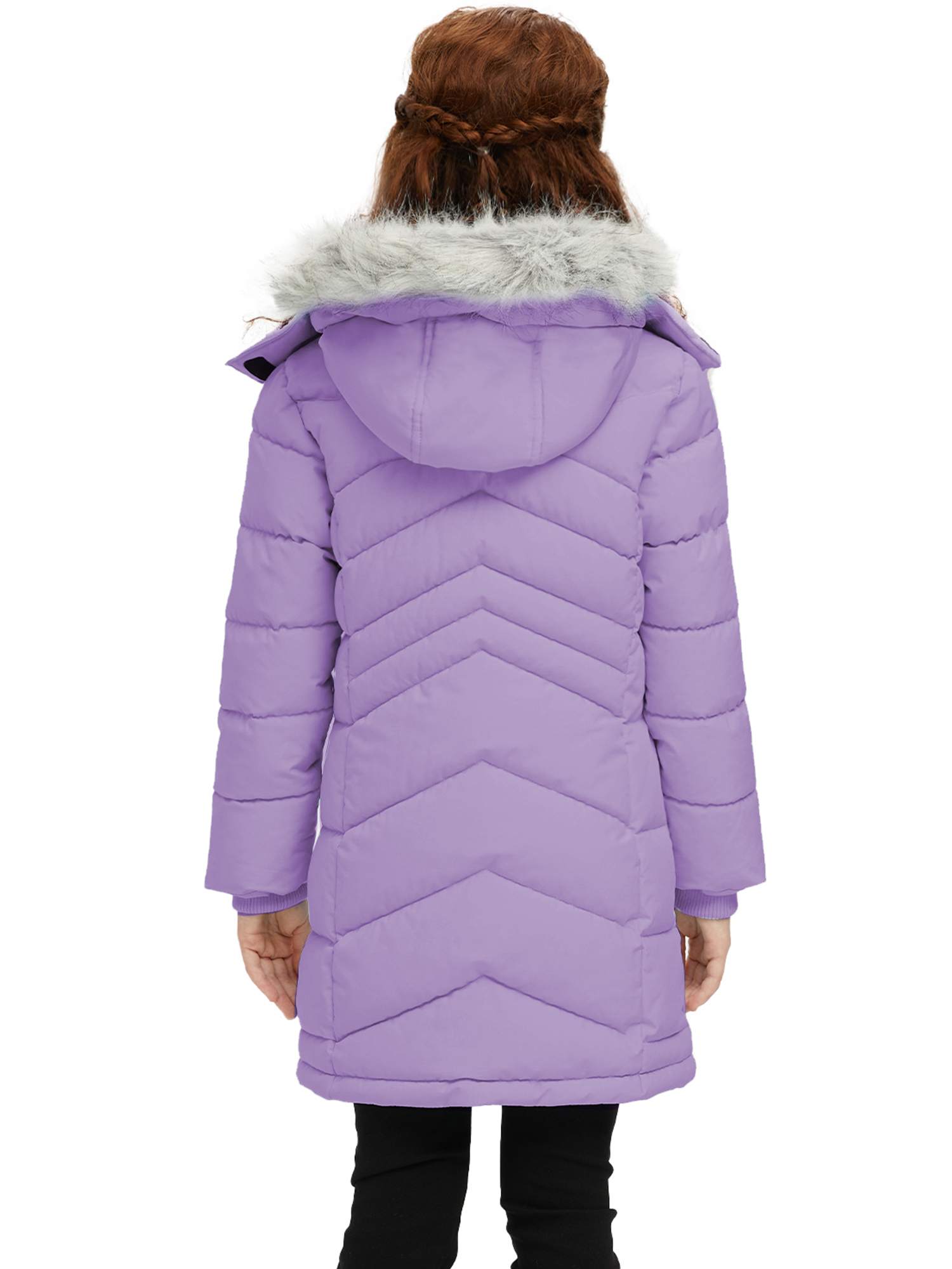 Wantdo Girls' Waterproof Puffer Coat with Removable Hood photo 6