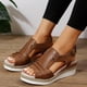 thumbnail image 2 of WILLBEST Sandalias De Playa Para Mujer, Sandalias Con Tira Trasera Y Punta Abierta Para Mujer, Zapatos Bohemios Para Vacaciones, Sandalias De Cuña, 2 of 9