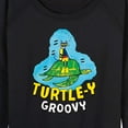 thumbnail image 3 of Pete The Cat - Turtle-y Groovy - Women's Lightweight French Terry Long Sleeve Shirt, 3 of 6