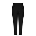 thumbnail image 5 of Women Men Workwear Uniform Pants Solid Straight Barrel Draw Rope Elastic Waist Multiple Pockets Worker Pants, 5 of 8