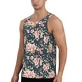 thumbnail image 2 of Haiem Vintage Floral Men Workout Tank Top Gym Bodybuilding Sleeveless Muscle T Shirts Athletic Tank Breathable Workout Shirt-XX-Large, 2 of 9