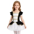 thumbnail image 4 of iiniim Girls Circus Ringmaster Square Neck Short Sleeves Tutu Dress Cosplay Dress Black 16, 4 of 7