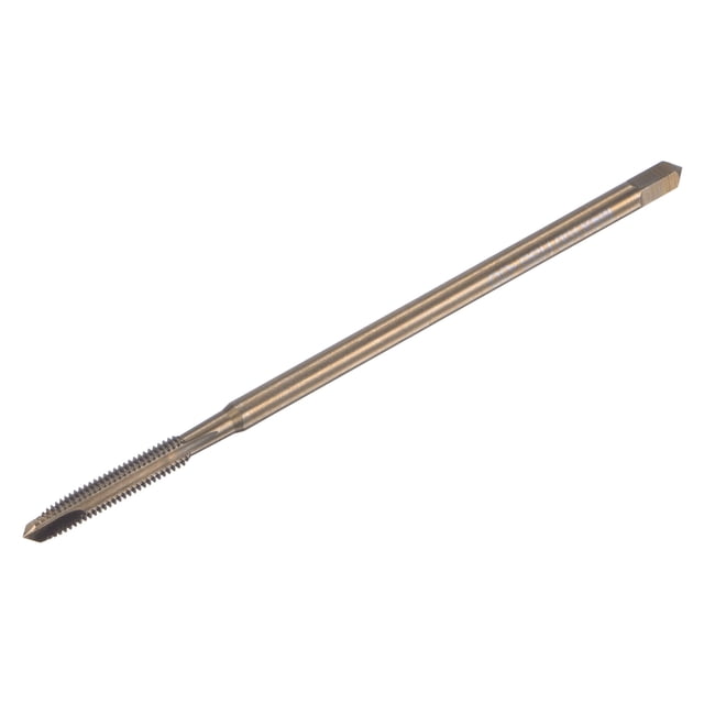 Unique Bargains M4 x 0.7 Cobalt High Speed Steel Machine Spiral Point Thread Tap Titanium Plated