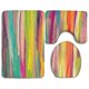 thumbnail image 1 of Juego de alfombras de baño ABPHQTO Colores del arcoiris 3 piezas, 1 of 2