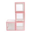thumbnail image 1 of 4pcs / set Caja de globos transparente Boda Día de San Valentín Decoración Amor - Rosa, 11 Feliz Sencillez, 1 of 5