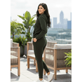 thumbnail image 4 of Set Pants y Sudadera Mujer Manga Larga Tallas Extras Oversize Traje Deportivo para Dama Traje De Jogging Chándal con Abrigo y Pantalón, 4 of 5