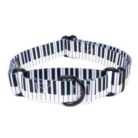 Country Brook Petz&reg; Piano Keys Martingale Dog Collar Extra Large