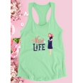 thumbnail image 3 of New Life Future Mom Art Racerback Tank Women -Image by Shutterstock, Female XX-Large, 3 of 4