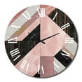thumbnail image 4 of Designart "Refined Marble Granite Agate with Gilded Touches XI" Modern Geometric Oversized Wall Clock, 4 of 5