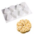 thumbnail image 3 of Coofit Cheese Shape Silicone Mold 8-Cavities Reusable Cake Baking Mold Chocolate Mold, 3 of 10