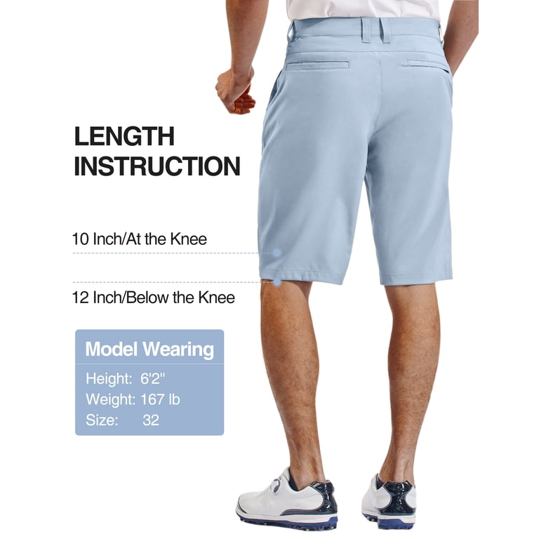 mens dress shorts 12 inch inseam Arden Fair 2 back pockets PULI Mens Shorts Casual 12"