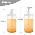 thumbnail image 2 of Dispensador de botellas con bomba Cosywell, plástico, 1000 ml (paquete de 3), 2 of 7