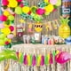 thumbnail image 3 of Decoración de fiesta tropical hawaiana, decoración de cumpleaños de Luau tropical hawaiana, 3 of 5