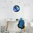 thumbnail image 6 of Glow in the Dark Wall Clock for Bedroom - Blue Earth Wall Clock Battery Operated 14 Inch - Slient Wall Clock for Kids, 6 of 7