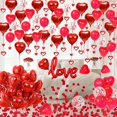 thumbnail image 4 of Set de globos, globos rojos en forma de corazón, decoración para fiestas, ideales para ocasiones como pedidas de mano, declaraciones de amor, salones de bodas y el Día de San Valentín., 4 of 4