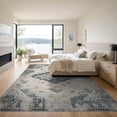 thumbnail image 3 of ODIKA 9'x12' Washable Area Rug Beige Vintage Geometric Distressed Southwestern Border Boho Ornate for Master Suite, California King, Under Bed, Non-Shedding, Easy Care, 3 of 7