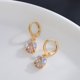 thumbnail image 1 of Pendientes de moda para mujer | Pendientes colgantes navideños brillantes | Joyería de metal brillante | Accesorios elegantes y brillantes | Disfraz de fiesta de Navidad | 1 Par, 1 of 6